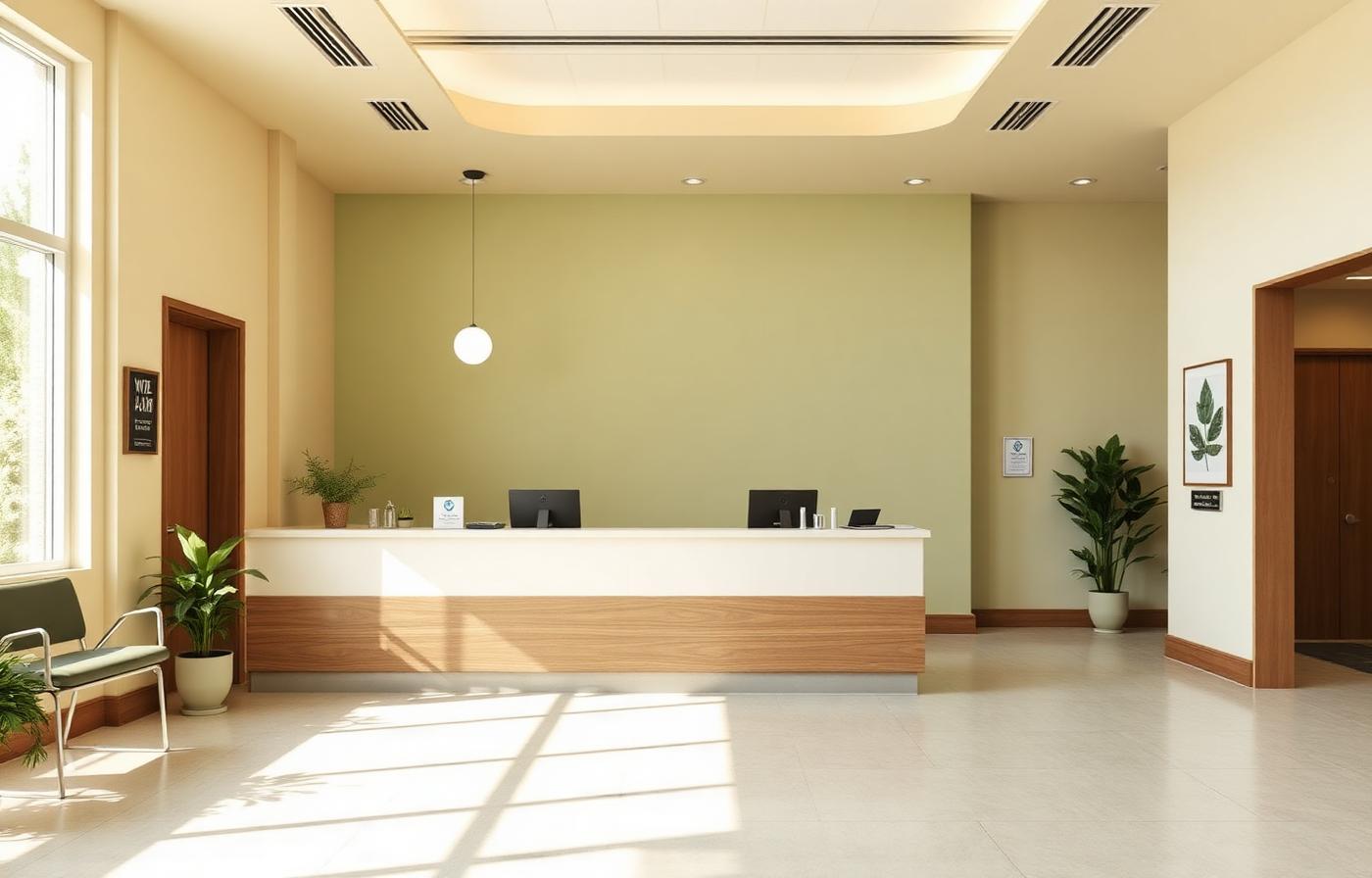 Reception area at the Bloor West (Hopewood) walk-in clinic